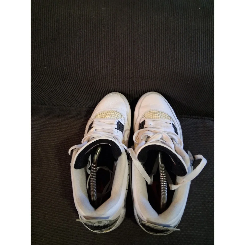 Jordan 4 Retro White Cement 2016 Mens Size 9.5 Sneakers 840606-192 Nike Air Logo